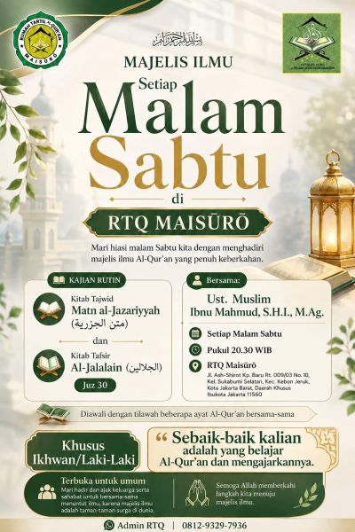 Majelis Ilmu Malam Sabtu